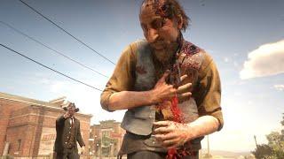 Red Dead 2 - Revolver Gameplay - Brutal Kills - Funny Moments - Ragdoll Physics Euphoria