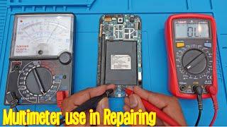 How to use Analog and Digital Multimeter in Mobile Phone Repairing to trace fault Tutorial 6