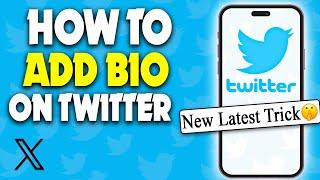 How To Add Bio On Twitter | F HOQUE |