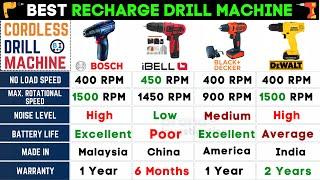 Best Drilling Machine Rechargeable/Cordless Drill MachineUnder 1000,1500,2000,3000