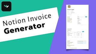 Notion Invoice Generator - Product Overview