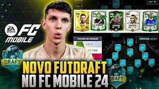 ESTÁ INCRÍVEL!! JOGUEI O NOVO FUT DRAFT NO FC MOBILE 24 HISTÓRICO!!!