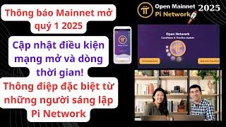 Pi Network - Thông báo mở mạng chính vào quý 1 năm 2025