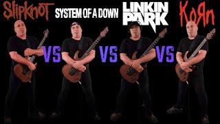 Ultimate NU METAL Guitar Riffs Battle (Slipknot VS SOAD VS Linkin Park VS Korn)