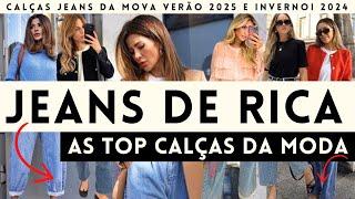 JEANS DE RICA, OS MODELOS MAIS ELEGANTES NA MODA 2024 E 2025