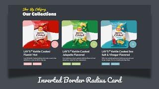 Create Responsive Inverted Border Radius Card Using HTML CSS