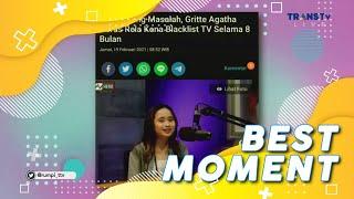 GRITTE AGATHA DIBLACKLIST TV Selama 8 Bulan  | Best Moment #Rumpi (4/10/21)