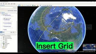 How to insert grid on Google Earth