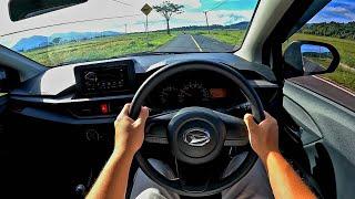 Driving POV Daihatsu NEW AYLA 1.0 X M/T 2023 | Acceleration Handling & Tanjakan | Test Drive (ASMR)