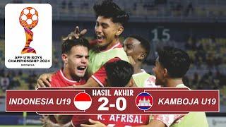 Hasil Pertandingan Piala AFF U19 2024 | Timnas Indonesia U19 vs Kamboja U19 | AFF U19 2024