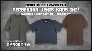 BAGUS YANG MANA? KAOS OVERSIZED, CROP BOXY ATAU REGULAR FIT? | PERBEDAAN KETIGA JENIS KAOS INI!