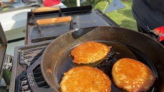 Fried Bologna Sandwiches & Hoe Cakes from the Whistle Pig Country Store: