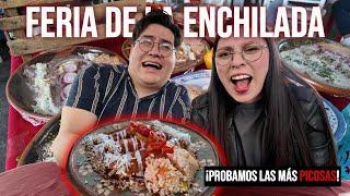 ¡Probando las ENCHILADAS más PICANTES de la Feria de la ENCHILADA 2024!