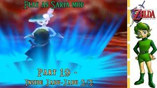 Legend of Zelda: Ocarina of Time (Play as Saria Mod| Part 19| Inside Jabu-Jabu 2/2)