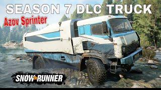 Snowrunner Season 7 Truck Azov Sprinter Race truck First Look