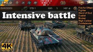 STB-1 video in Ultra HD 4K 8K DMG. Intensive battle, 2321 assist  World of Tanks ️