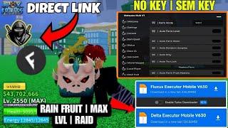 Script Blox Fruit Mobile No Key AUTO FARM MAX LVL & FRUIT RAIN | MATSUNE HUB | Fluxus & Delta Script