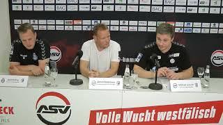 Pressekonferenz nach dem 31. Spieltag: ASV Hamm-Westfalen gegen VfL Lübeck-Schwartau