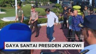 Gaya Santai Presiden Jokowi Saat Berkunjung ke Tasikmalaya