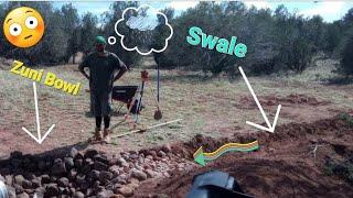 The Art of Land Regeneration: Greening The Desert Project, Swales,Zuni bowls, and Ponds.