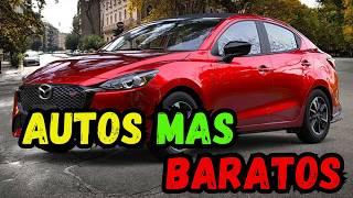 LOS 10 AUTOS MAS BARATOS DE MEXICO 2024/2025