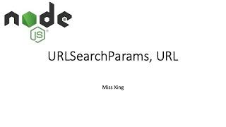 Node.js - URLSearchParams, URL class