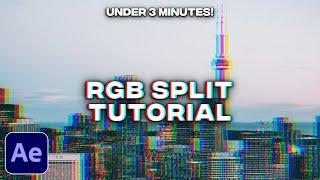 RGB Split Effect Tutorial in After Effects | Chromatic Aberration Tutorial | No Plugins