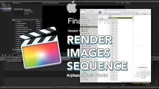 RENDER IMAGES SEQUENCE IN FINAL CUT PRO