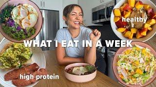 Healthy Meals for One | What I eat in a week - high protein, dairy free