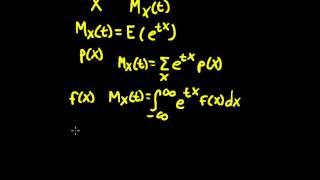 Moment Generating Functions Part 1