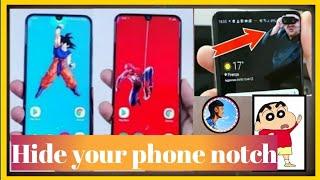 How to remove notch from any android phone, notch hiding wallpaper app free download