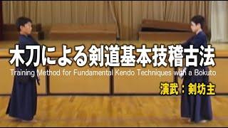 木刀による剣道基本技稽古法 ポイント解説（中学生演武）