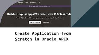 Create Application from Scratch