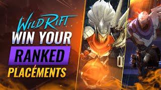 How to WIN your Ranked Placements in Wild Rift (LoL Mobile)