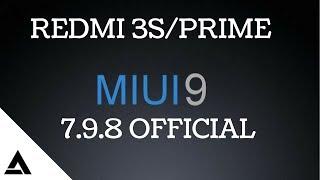 [OFFICIAL] MIUI 9 GLOBAL BETA ROM 7.9.8 FOR REDMI 3S/PRIME