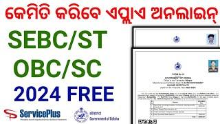 How to Apply Caste Certificate in 2024 Odisha SEBC/OBC/SC/ST/EWS Certificate Apply Akhadu Sambalpuri