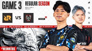 RRQ HOSHI vs ALTER EGO | Regular Season Week 3 Day 2 | Game 3 | #MPLIDS15