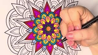 Colour me Happy - Mandala episode 231 #wellness #mindfulness #colouring #art #mandala #colourme