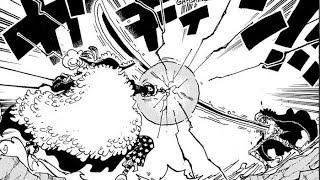 Law vs Blackbeard Battle Manga