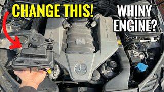 Fixing My Whiny C63 AMG | Power Steering Reservoir and Flush - M156 Mercedes W204