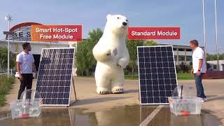 AE Smart Hot-Spot Free module VS standard photovoltaic module