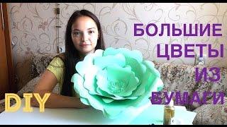 DIY | Большие цветы из бумаги