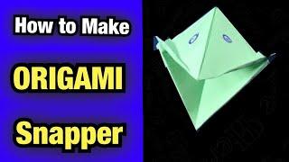 Origami Snapper | Paper Puppet | Tutorial + Instructions | DIY | (EASY)