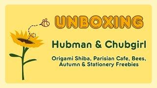 UNBOXING: Hubman & Chubgirl Haul - Origami Shiba, Parisian Cafe, Bees, Autumn & Stationery Freebies