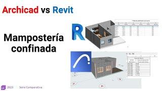 #archicad  Vs #revit   Mampostería confinada.