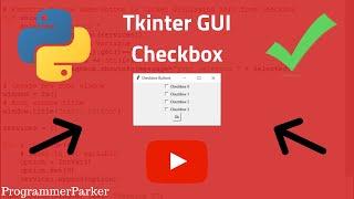 Tkinter GUI Checkbox  | Python Tutorial