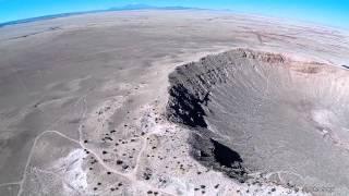 The Spectacular Meteor Crater in Arizona (filmed by drone)