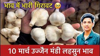 Ujjain Mandi Lahsun Ka Bhav | Garlic Price Today | Ujjain Mandi Bhav Lahsun | 10 March 2025