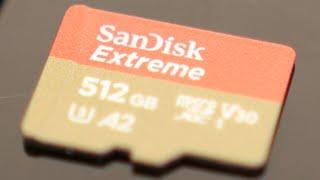 SanDisk 512GB Extreme microSDXC UHS-I Memory Card with Adapter - Up to 190MB/s SDSQXAV-512G-GN6MA