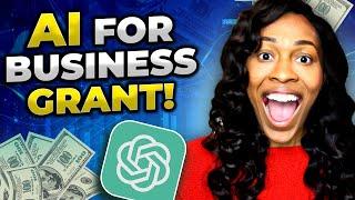 WATCH ME FILL OUT A GRANT APPLICATION WITH AI | FREE GRANT WRITER